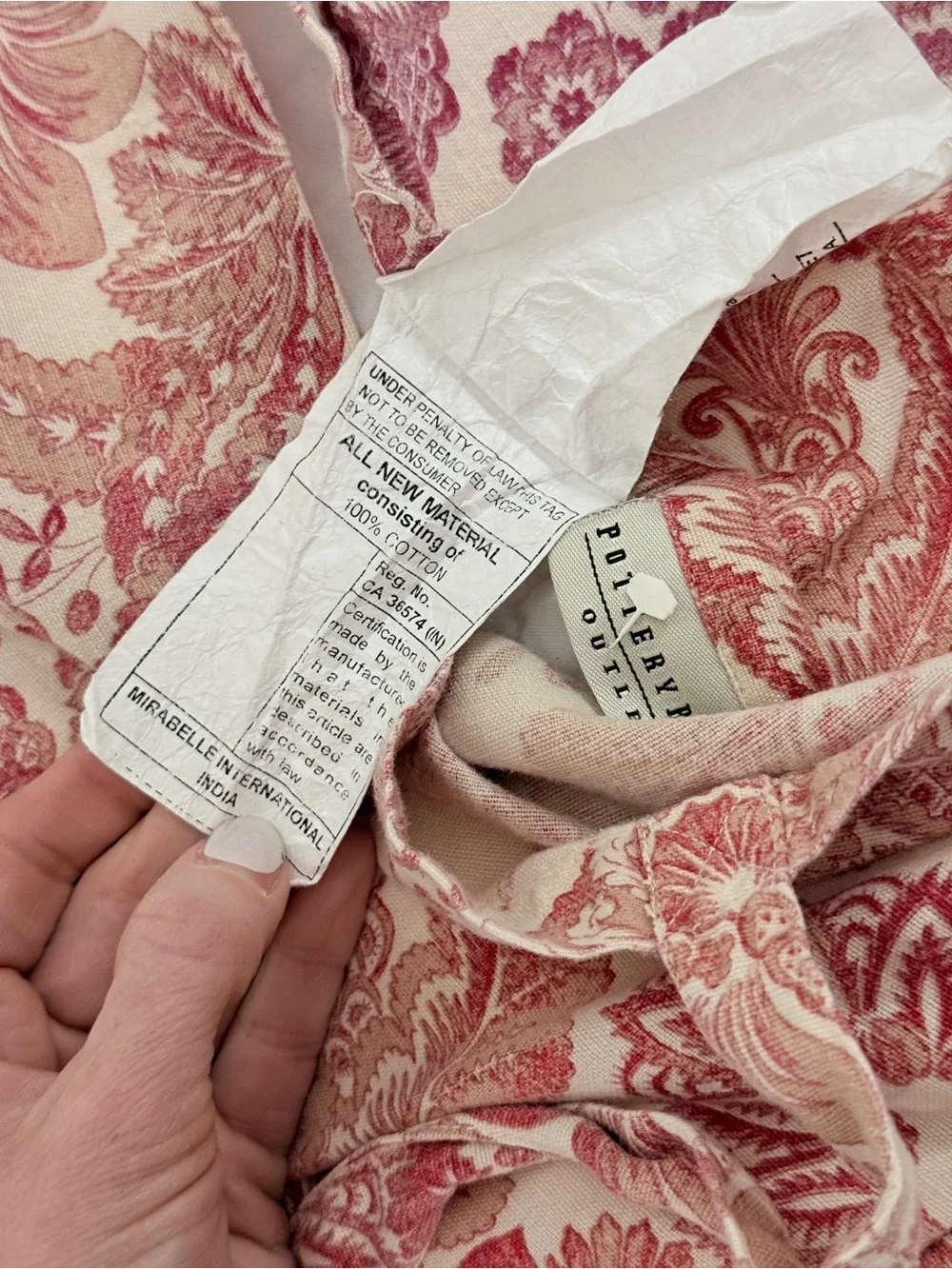 Pottery Barn French Country Quilted Standard Pillow Sham